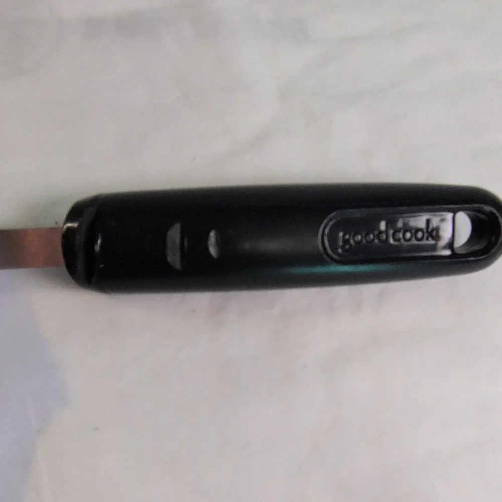 GoodCook Slotted Spatula, Black Plastic Handle & Metal,‎ Kitchen Utensil